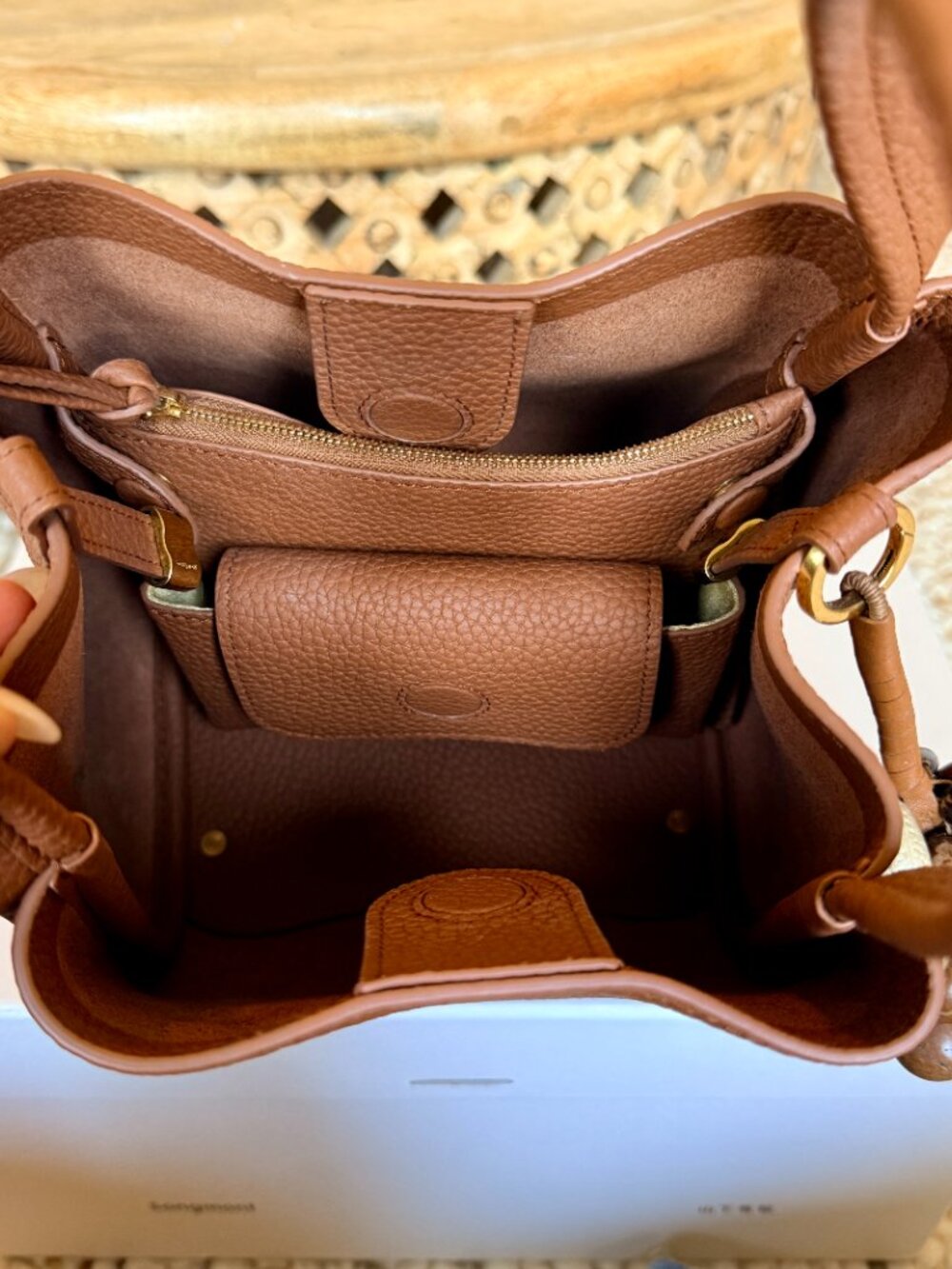 Songmont Medium Song Bag in Golden Brown + Wish Seeds Charm - Picture 3 of 9